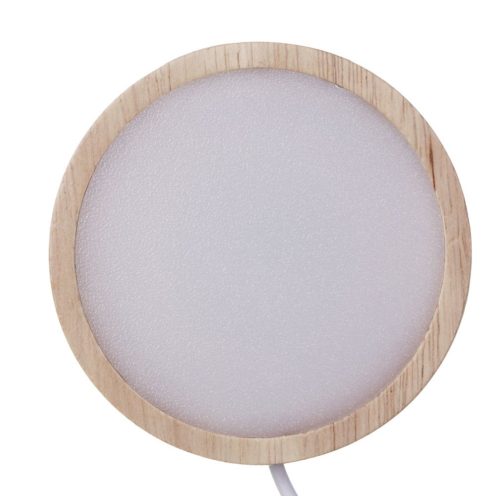 Светильник LED, 8x2 см, каучуковое дерево, пластик, 1 цвет - #3