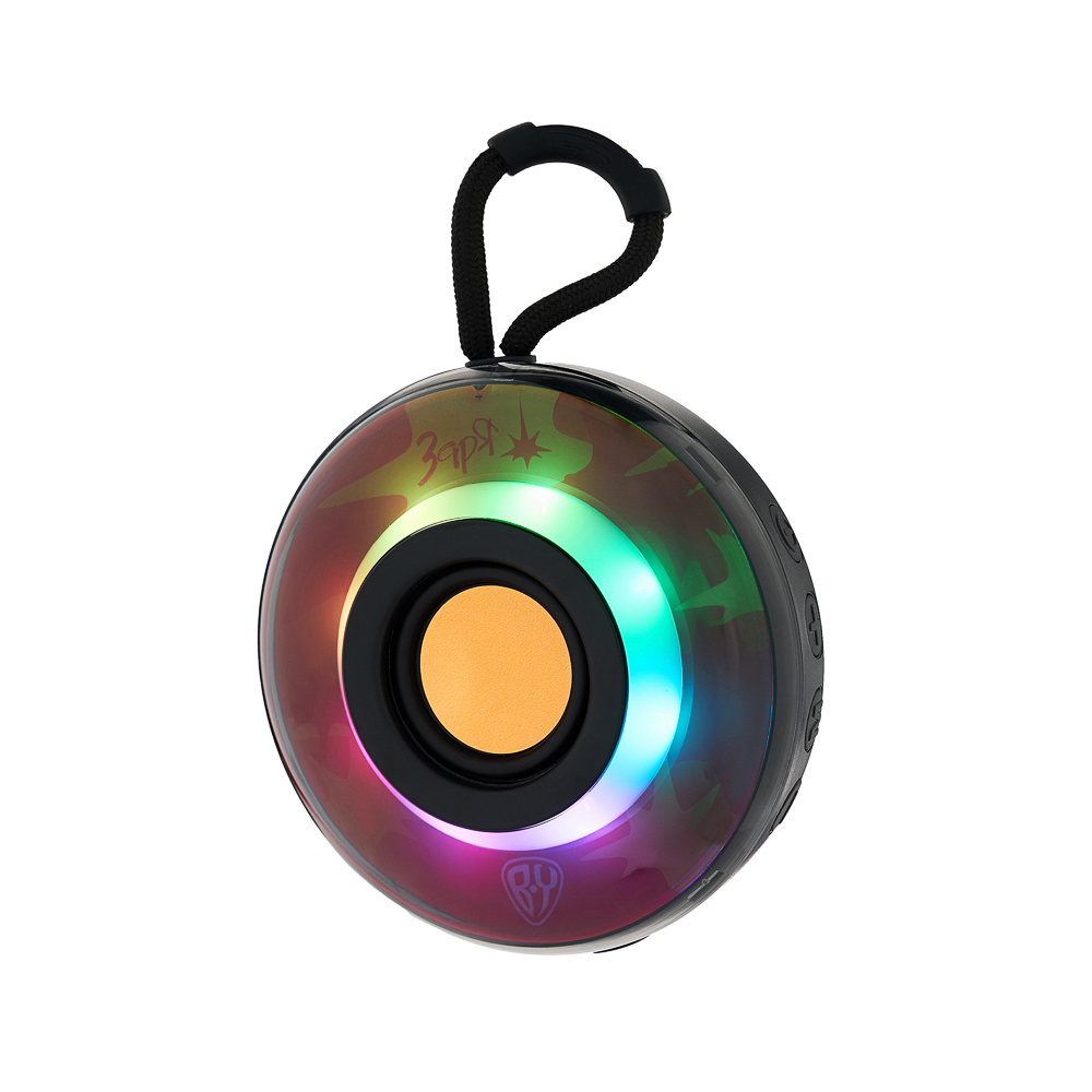 BY Колонка беспроводная Заря, 5 Вт,800 мАч, БТ, microSD, подвес, ВШГ 10x10x5см, пластик, принт Герои - #4