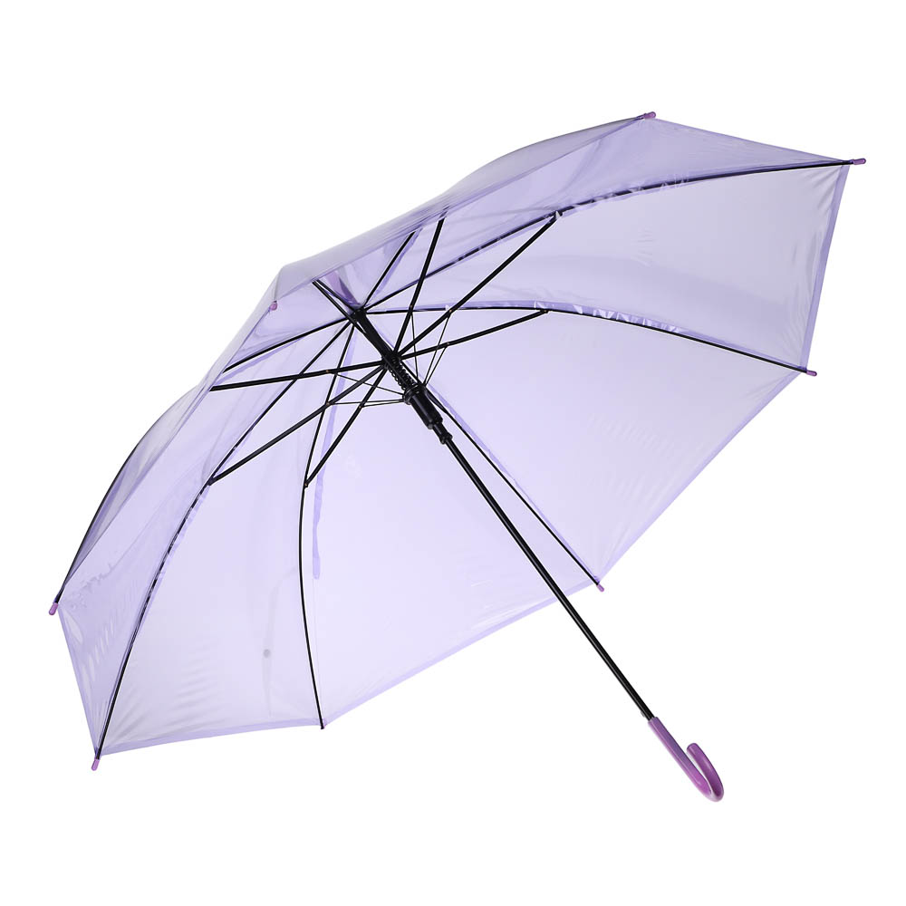 Зонт-трость прозрачный, диаметр 90 см, 8 спиц, ЭВА, пластик, сплав, 3 цвета - #4