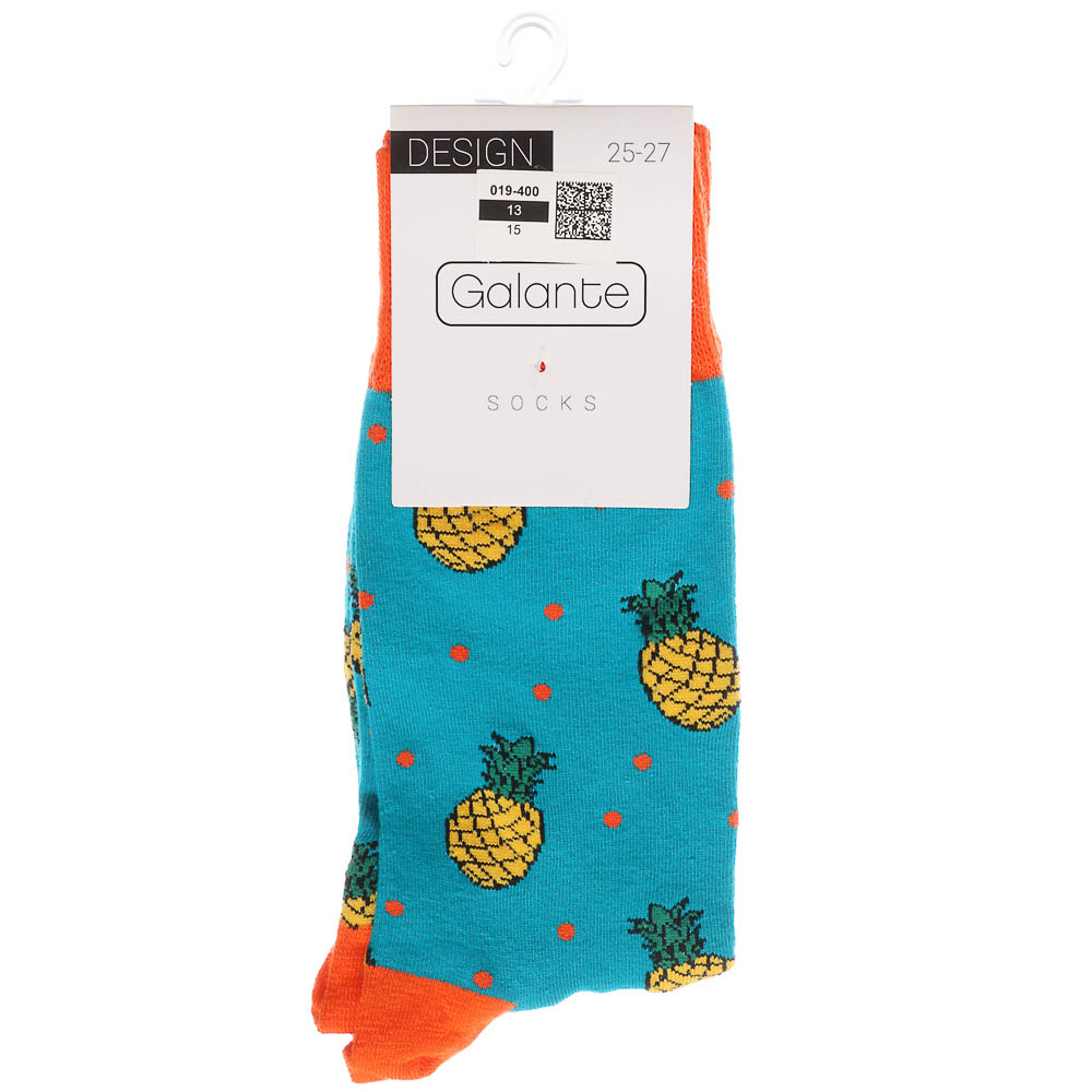 GALANTE Носки фантазийные, р.25-27, 80% хлопок, 20% эластан, разноцветные, #15 - #5