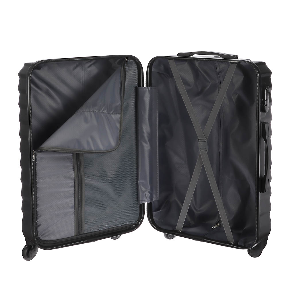 Чемодан дорожный М, ABS пластик, 67х43х26 см, 4 цвета - #9