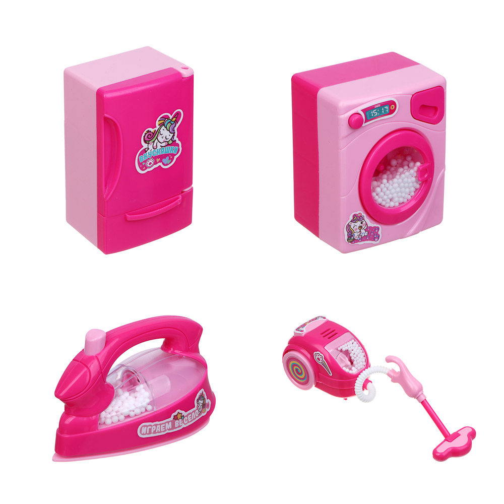 ИГРОЛЕНД Игрушка-симулятор "Бытовая техника", свет, звук, ABS, 14x16x8 см 2хАА, 4 дизайна - #2