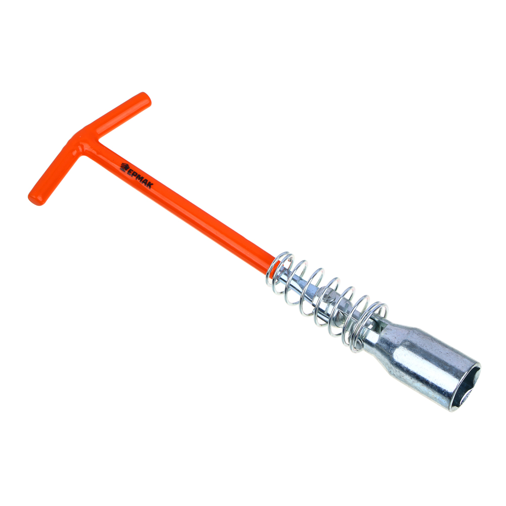 Ключ свечной карданный ЕРМАК с резиновой вставкой, 21x250 мм - #1