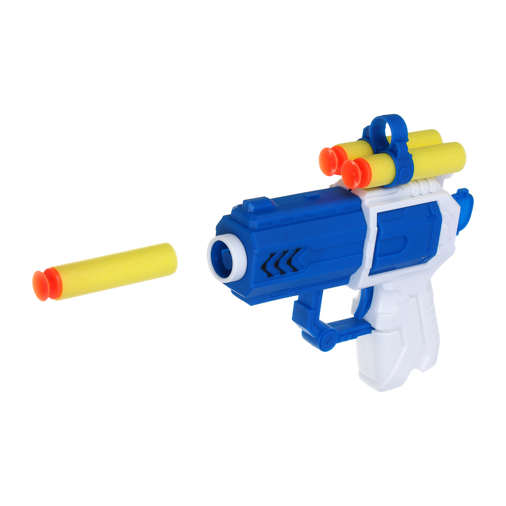 ИГРОЛЕНД Пистолет "Суперстрелок" с присосками 3 шт, PP, EVA, 15х4х26,4 см, 2 дизайна - #12