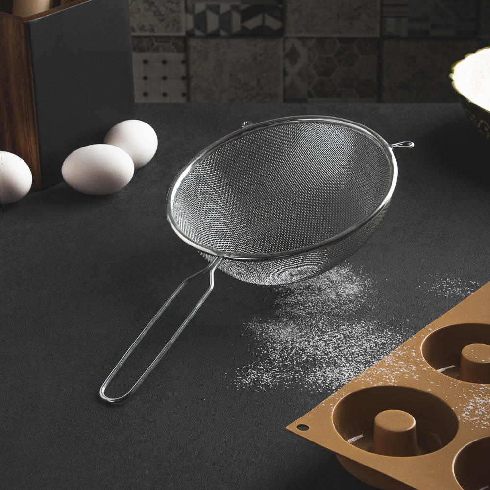 Сито с ободом и ручкой 18см FY-018 - #10