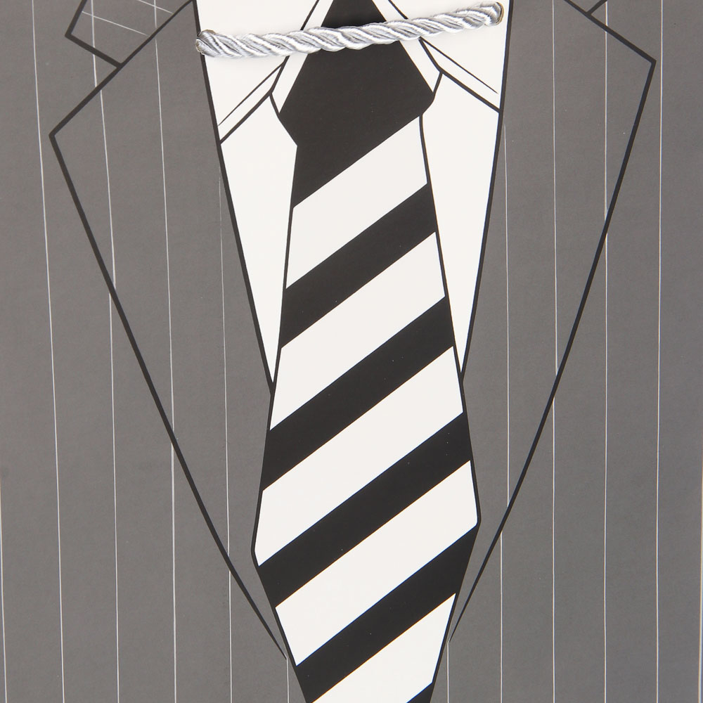 Пакет подарочный бумажный тм LADECOR M 18x23x10 см, для мужчин арт 1, 8 дизайнов - #4