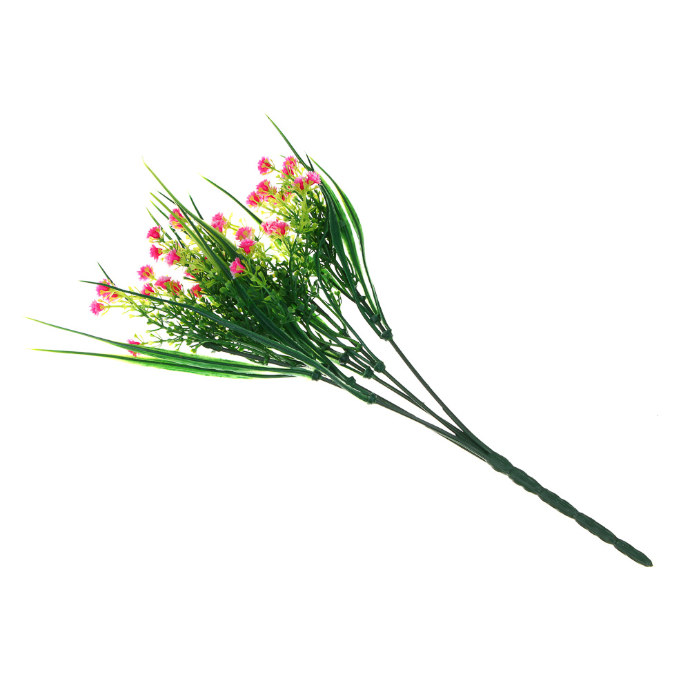 LADECOR Букет искусственных цветов зелень с цветами, 30 см, пластик, 4 цвета - #4