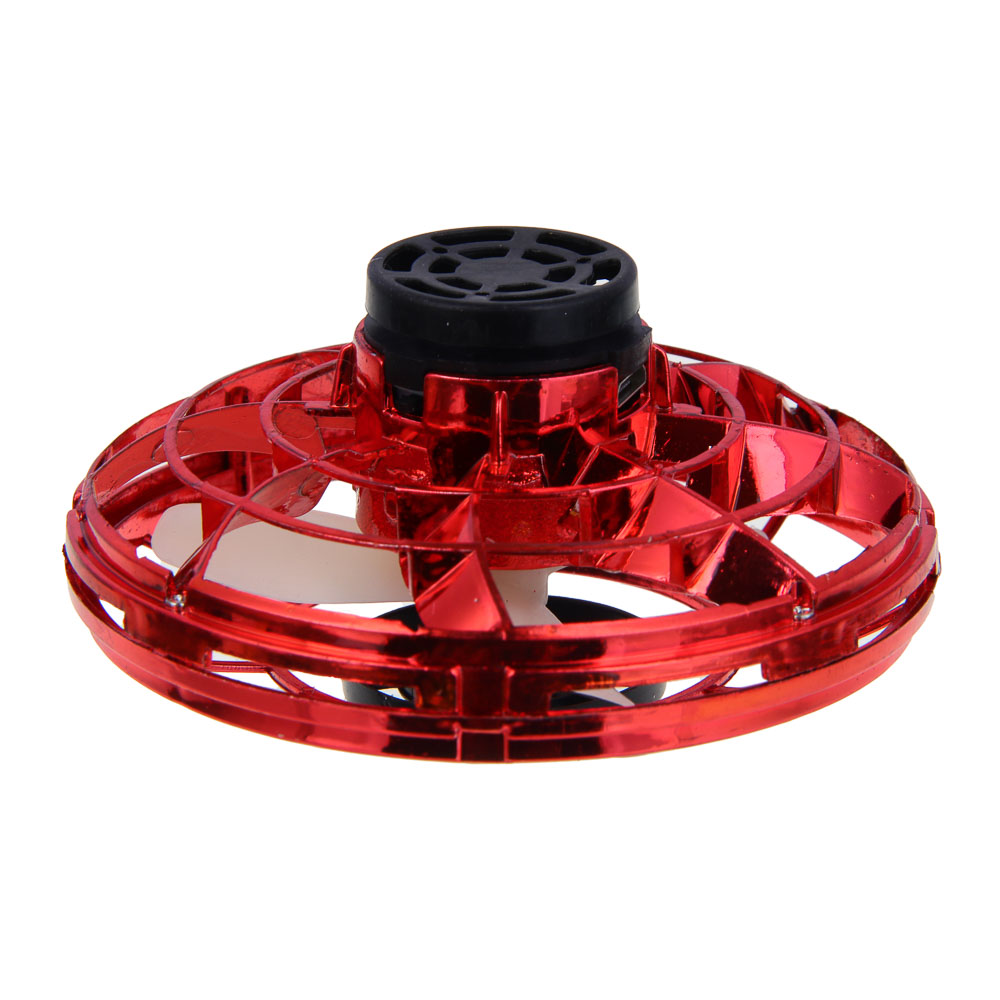 ИГРОЛЕНД Игрушка "Летающая тарелка", 11,5х11,5х5 см, свет, USB, 90 mAh, 3.7V, ABS, 4 дизайна - #5