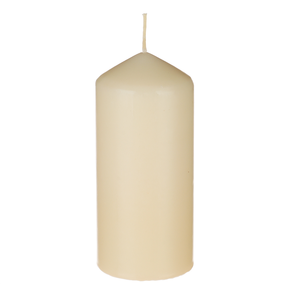 Свеча пеньковая Ladecor, слоновая кость, 7х15 см - #1