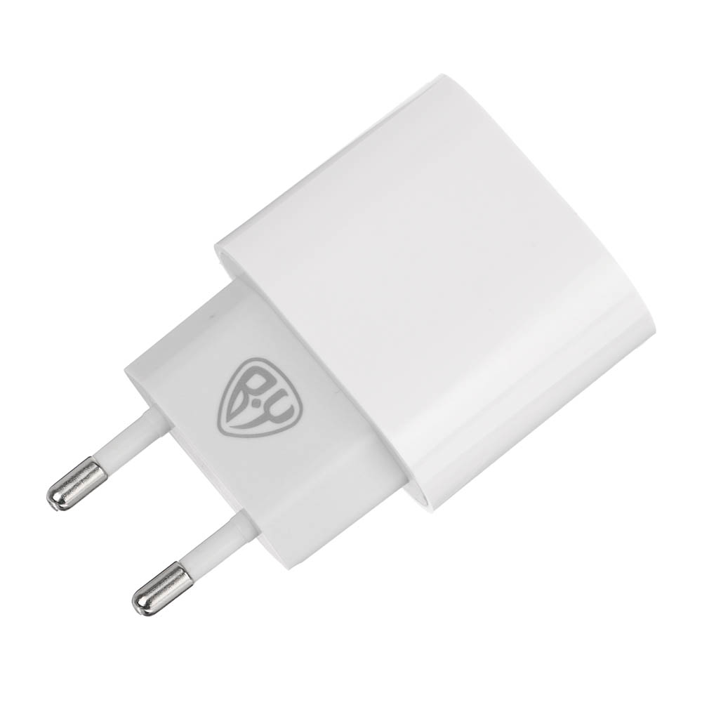 BY Комплект СЗУ Ньютон 20Вт, USB-C PD + кабель С-С, 3А, 100см, 110-240В, 50-60Гц, пластик, белый - #5