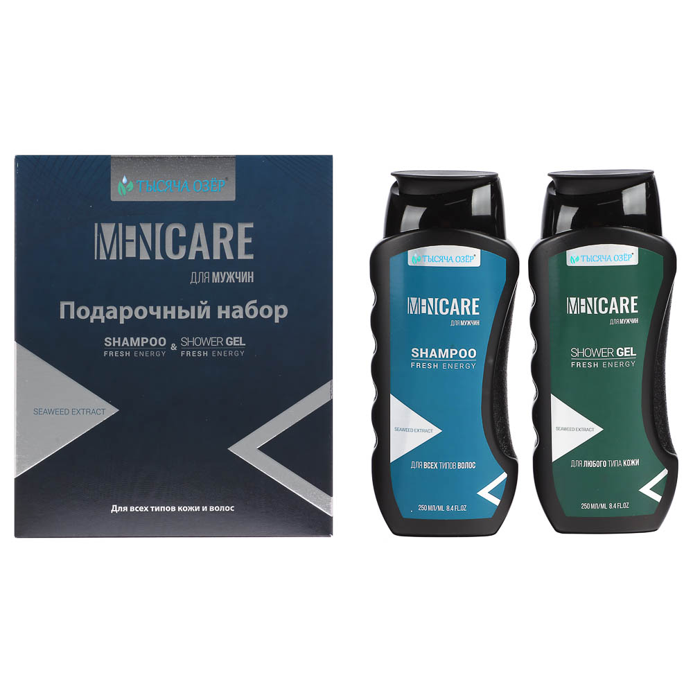 Подарочный набор мужской ТЫСЯЧА ОЗЕР Шампунь для волос+гель д/душа, 2*250мл - #3