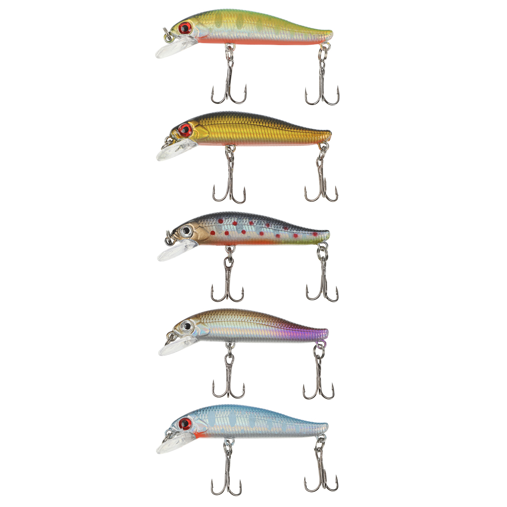 Воблер "Мини Минноу" тм AZOR FISHING, F, 4,0гр, 55мм, 0,0-0,8м, 5 цветов - #1