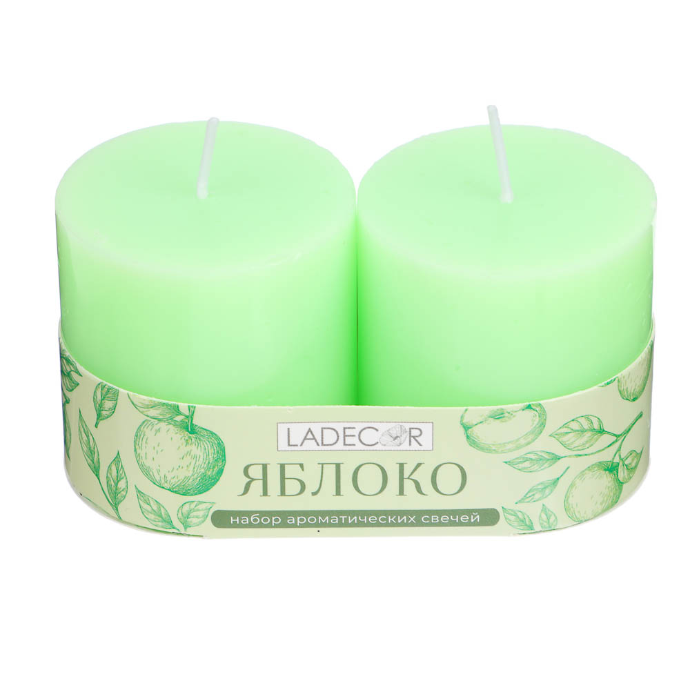 LADECOR Набор свечей, 2 шт, 5x5 см, парафин, 6 цветов - #11