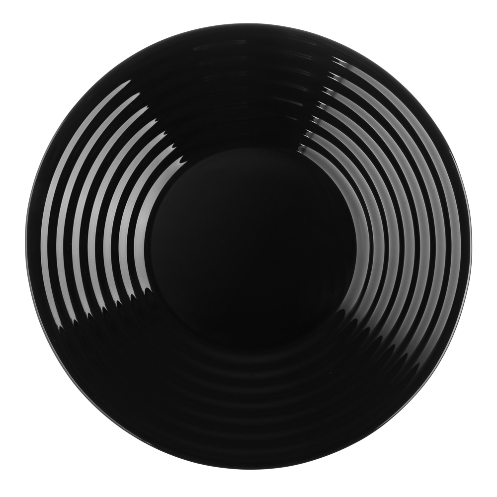 MILLIMI Бароло Тарелка закусочная 19см черная опаловое стекло - #1