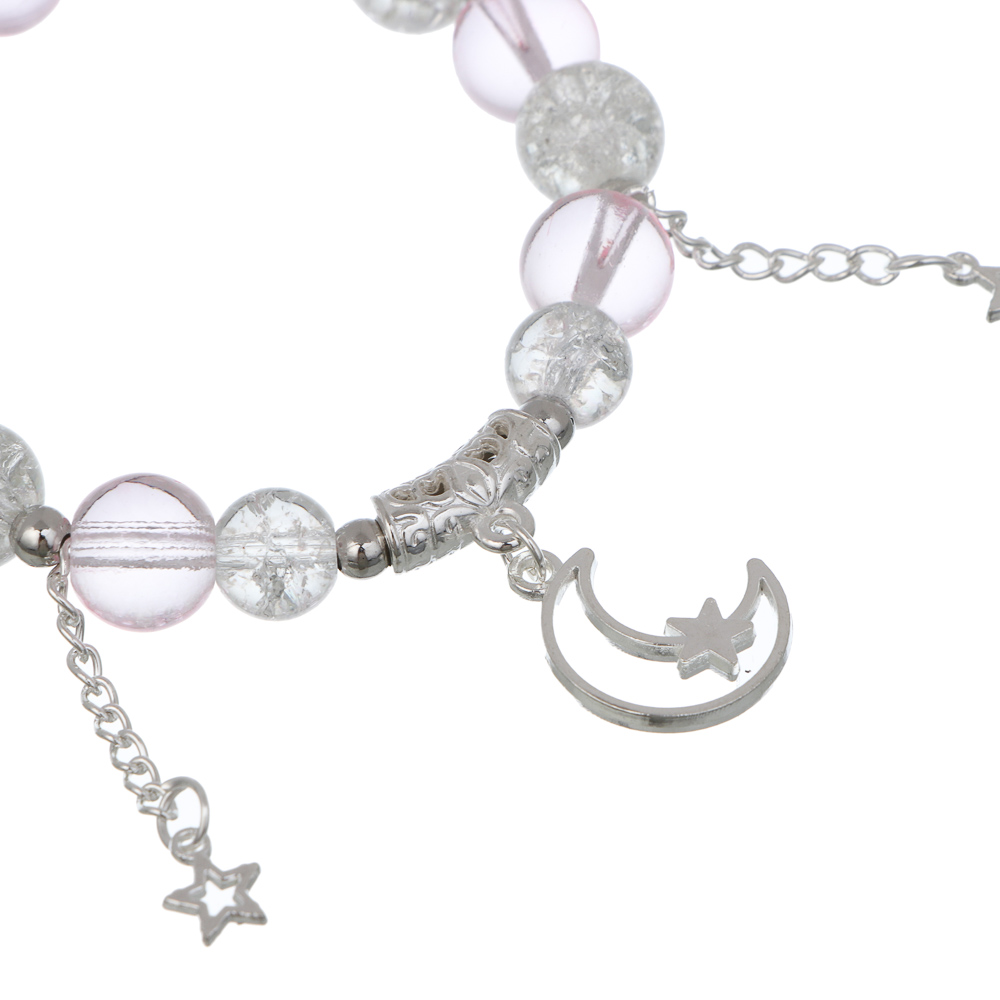 ЮНИLOOK Браслет с декором, d7см, d бусин 1см, 6 цветов, стекло, #3 - #4