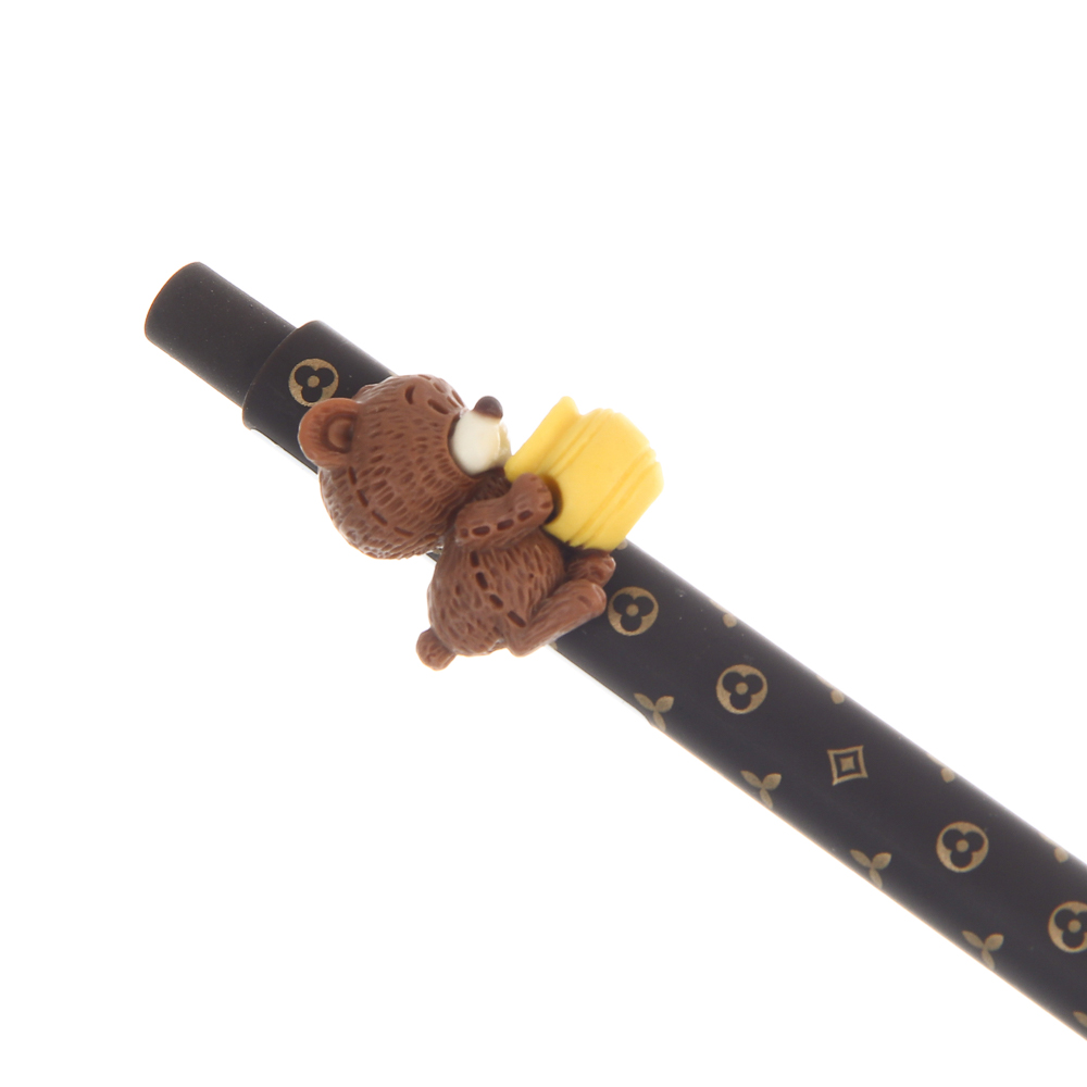 Ручка шариковая автоматическая синяя 0,7мм, "Милые зверята", 4 вида, шоу-бокс - #4