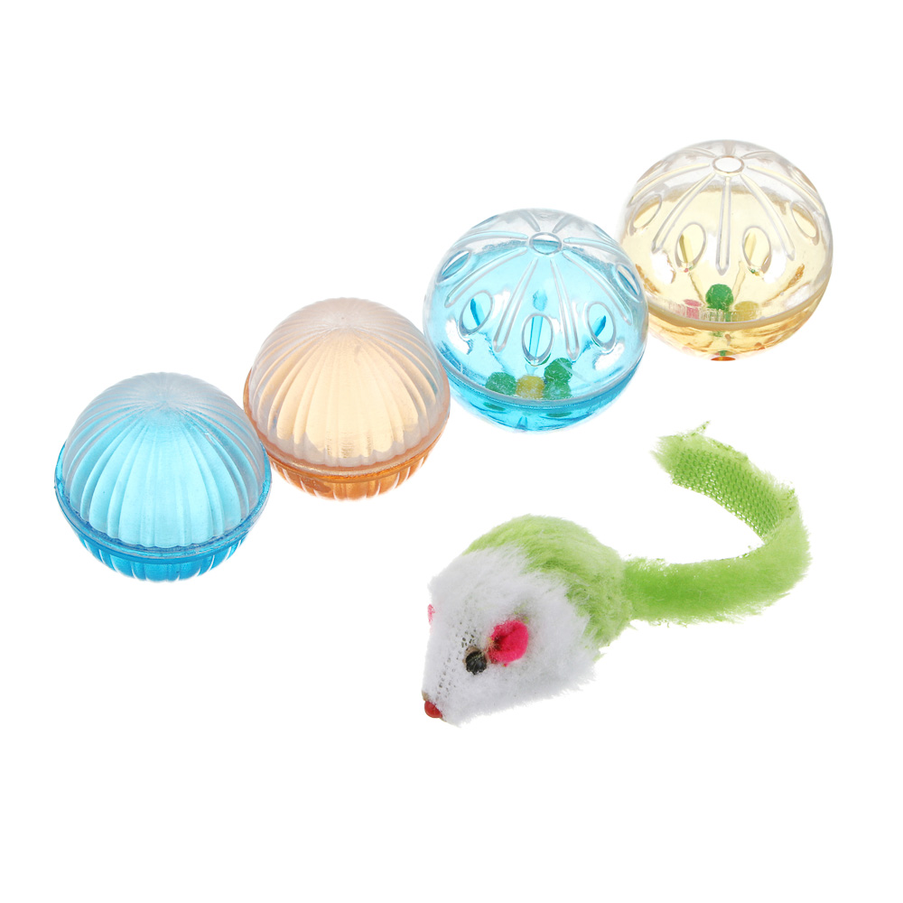 VETTA Игрушка для домашних животных, набор 5 шт, пластмасса, ПЭ - #1