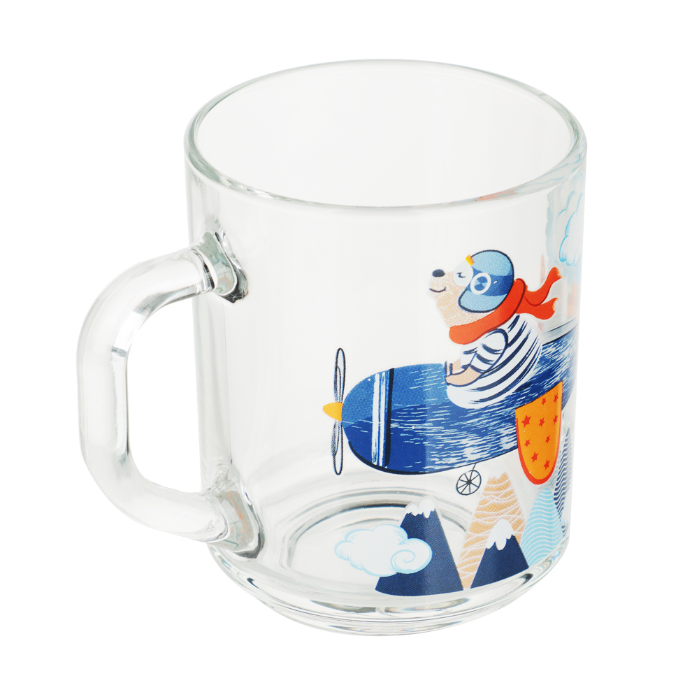 Набор для завтрака "Авиаторы", 3 предмета: кружка 200мл, салатник 12,7см (0,46л), тарелка 19,6см - #7