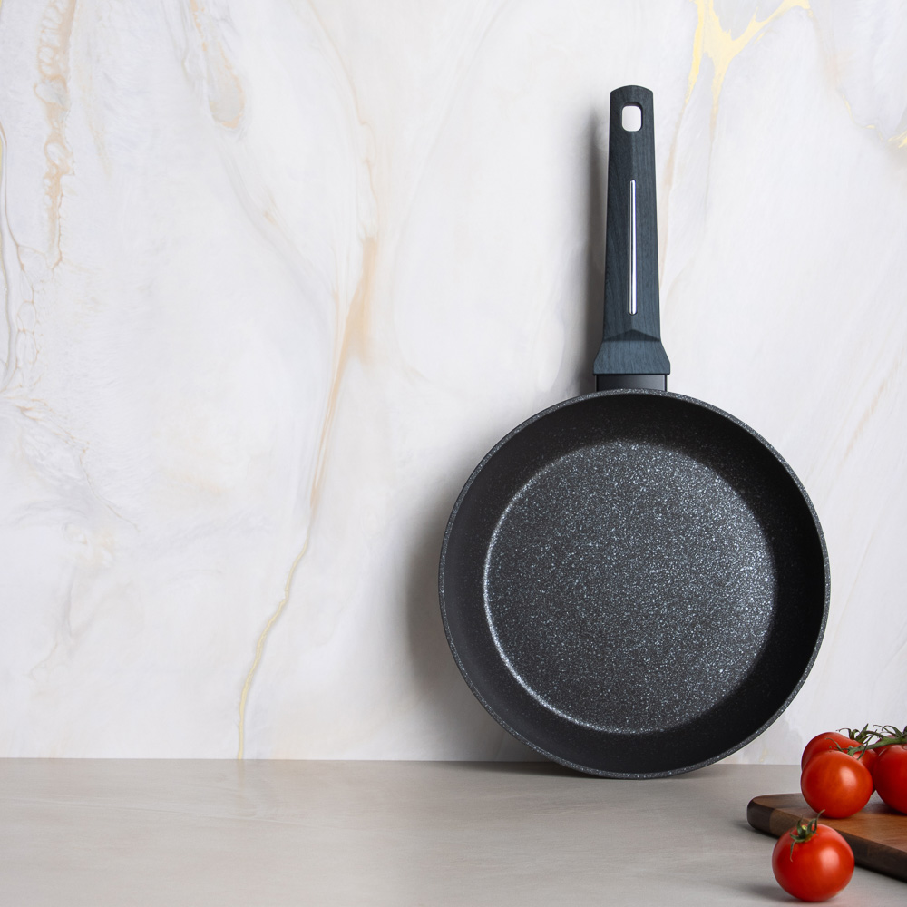 SATOSHI Гардан Сковорода литая d24см, антипригарное покрытие мрамор, индукция - #11