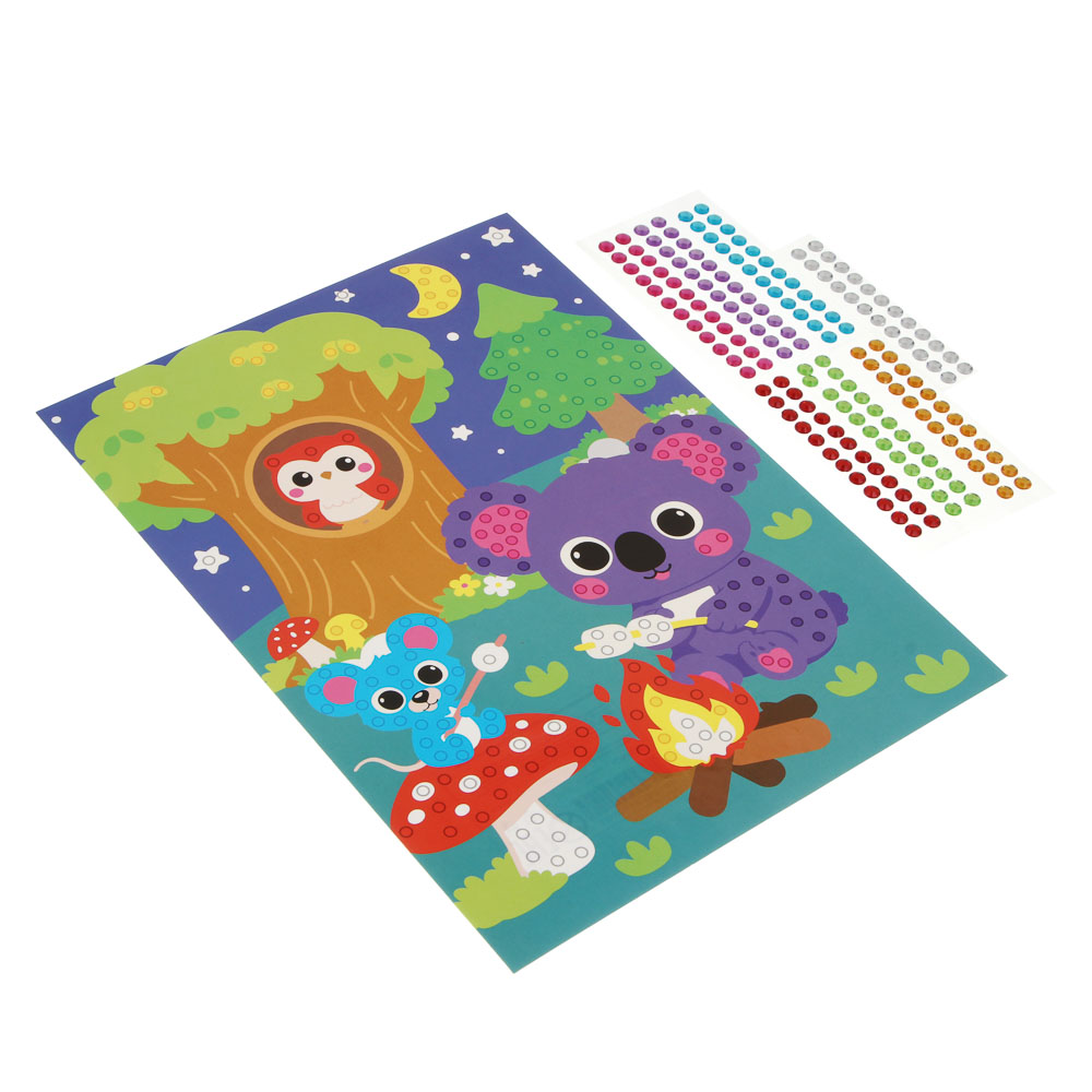 Аппликация из страз ХОББИХИТ, 19х26см, бумага, пластик - #3