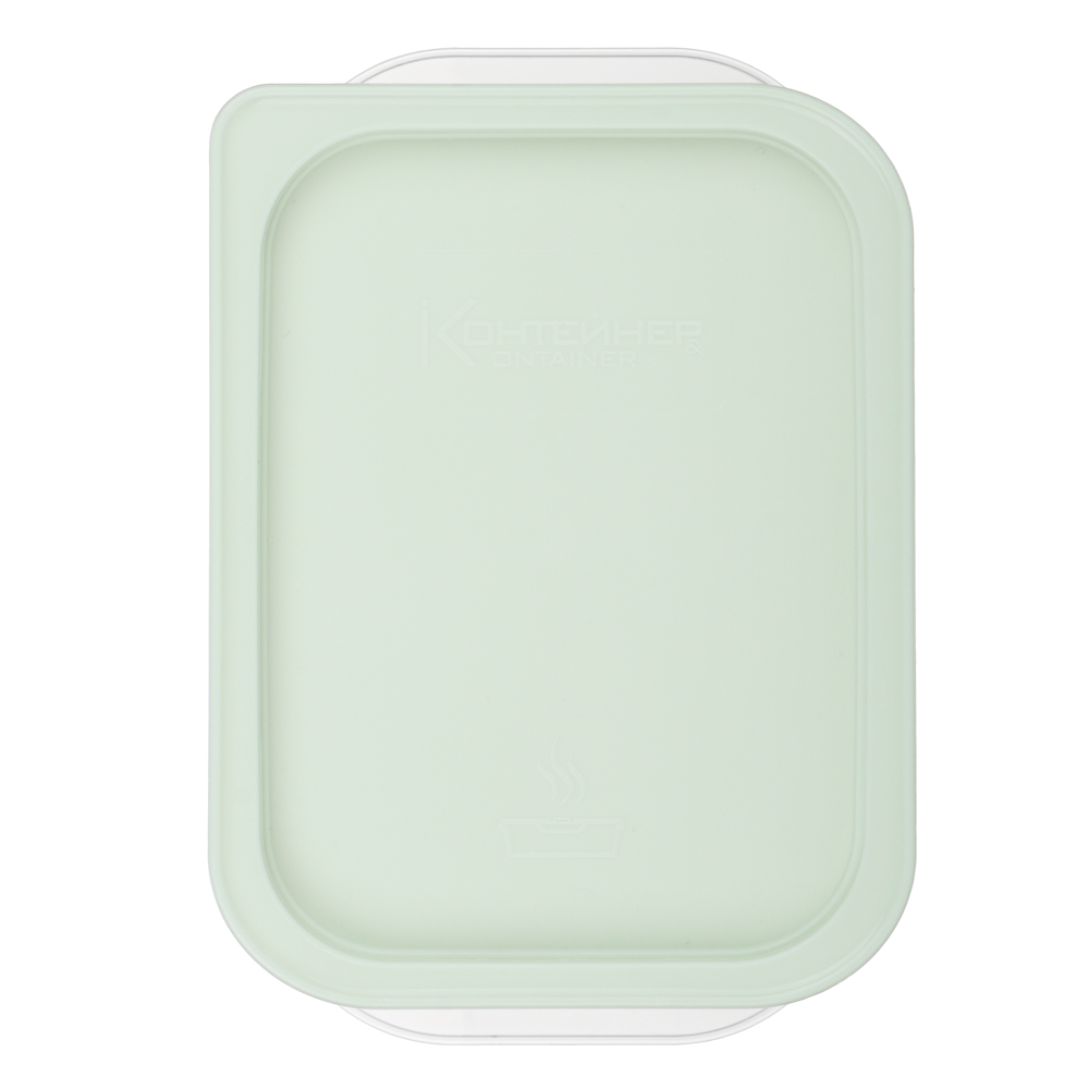 Контейнер пищевой прямоугольный 0,23л с паровыпуском и мерной шкалой, пластик - #6