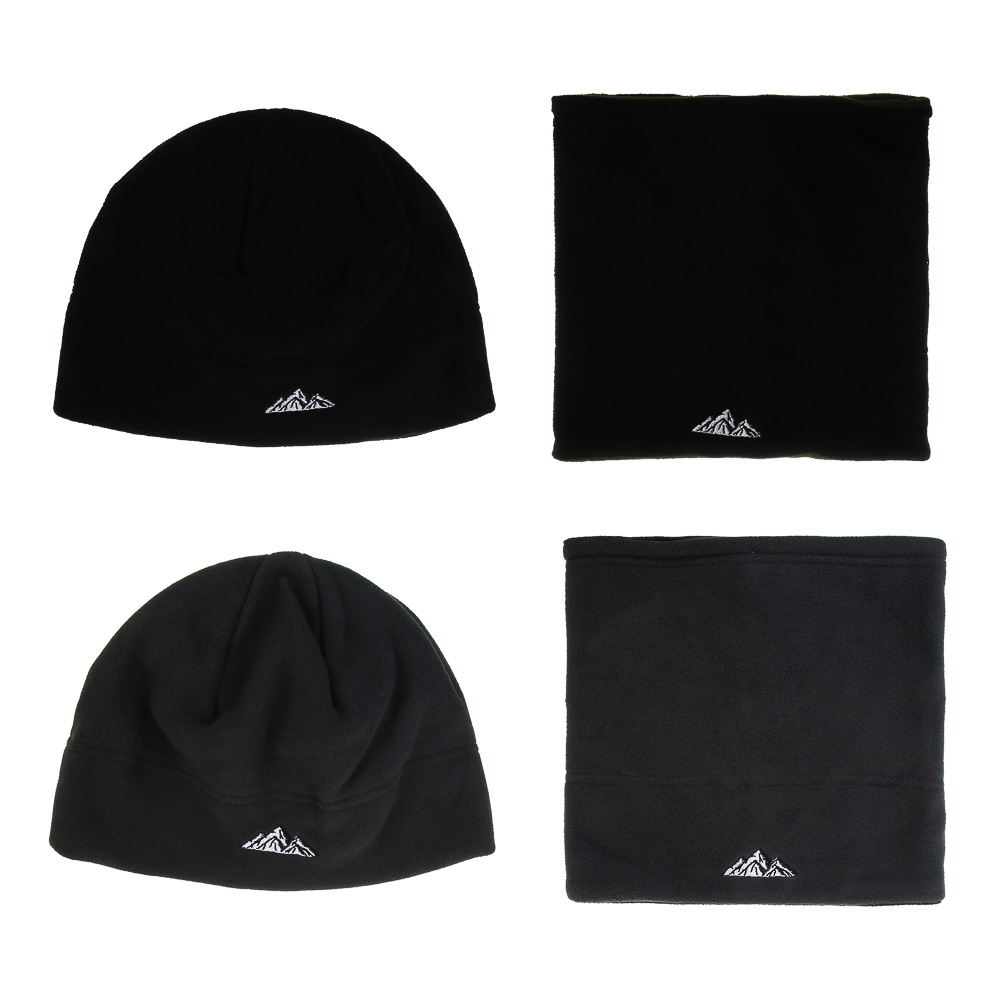 GALANTE Комплект 2 пр.: шапка р.60, шарф-хомут 25x25см, 100% полиэстер, цвета в ас-те, ОЗ25-10 - #1