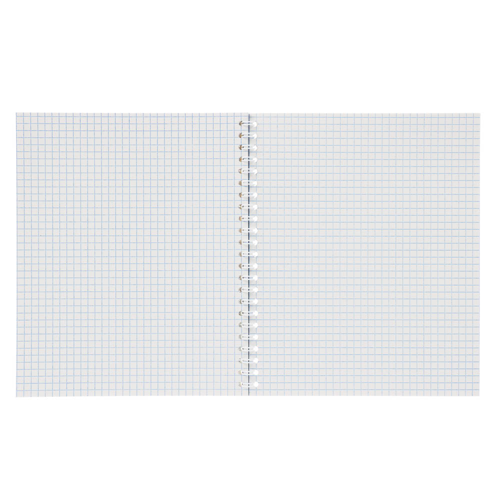 Тетрадь 48 л., А5, в клетку, блок №2, обложка картон, спираль - #4