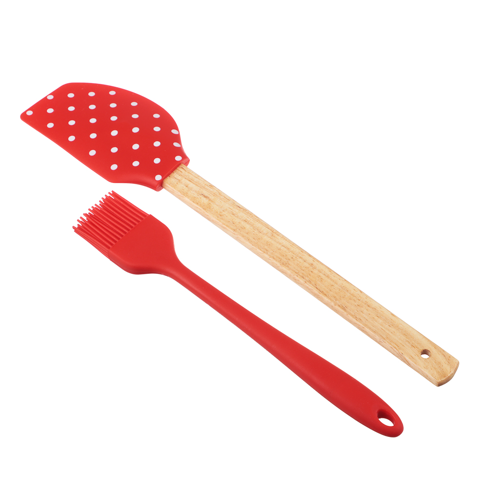 Набор тм SATOSHI Ностальгия 2 пр., кисточка кондитерская, лопатка, силикон - #2