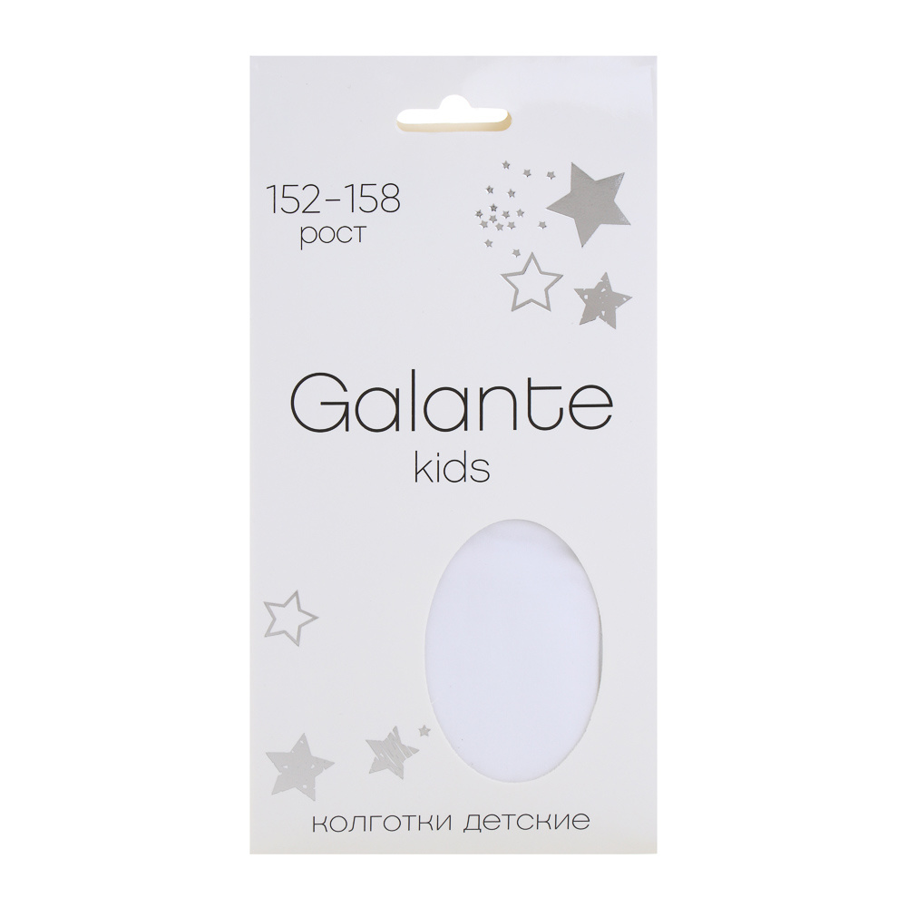 GALANTE Колготки детские, 85% полиамид, 15% эластан, 152-158, цвет белый - #3