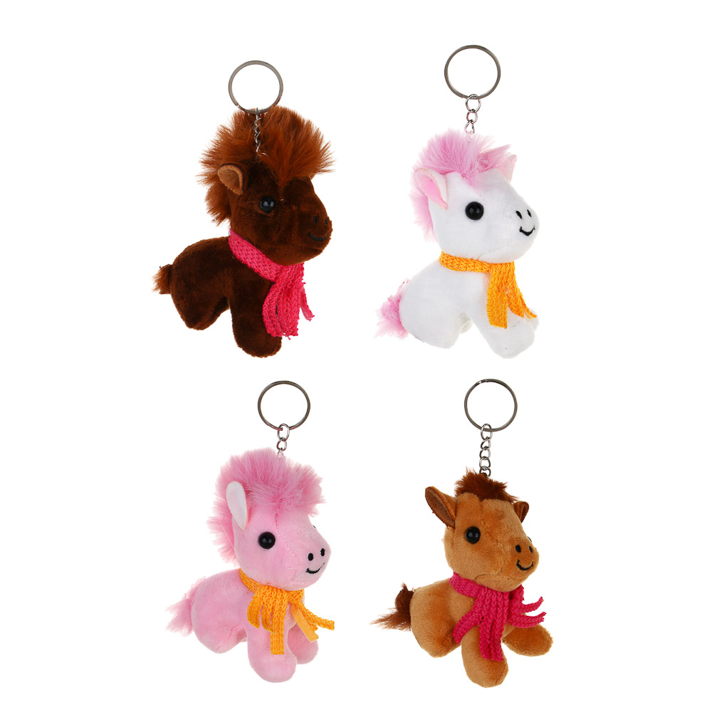 СНОУ БУМ Мягкий сувенир Лошадка 9x6x4 см, полиэстер, 4 дизайна - #1