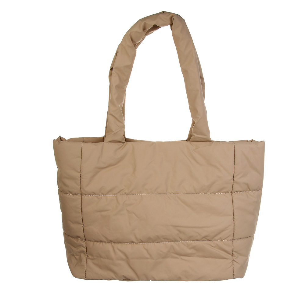 ЮL Пафф Сумка шоппер повседневная стеганая, 40x28x13 см, полиэстер, 2-3 цвета - #2