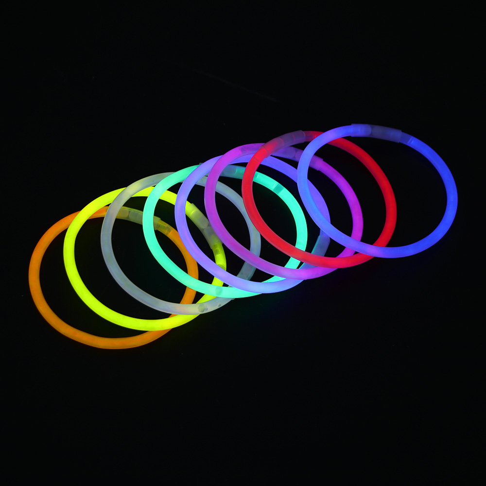 СНОУ БУМ Набор неоновых браслетов 8 шт по 20 см, 8 цветов, пластик - #8