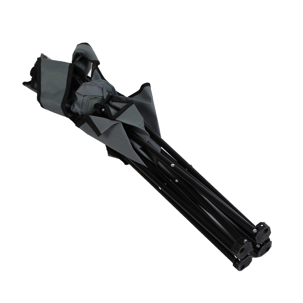 Кресло складное тм РУССО ТУРИСТО, с подлокотниками, подстаканником, до 120кг, 50х50х80см,сталь d16мм - #11