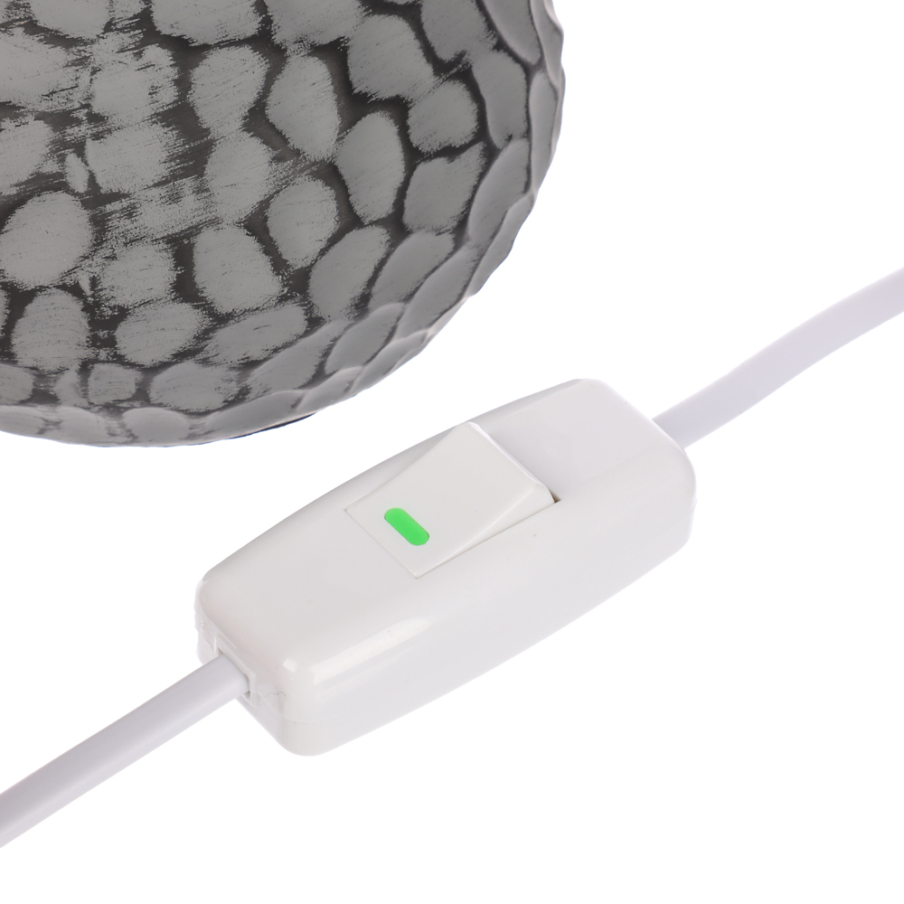 BY Светильник переносной настольный Альмерия, 25 см, Е14, 40 Вт, 230 В, керамика, текстиль, графит - #6