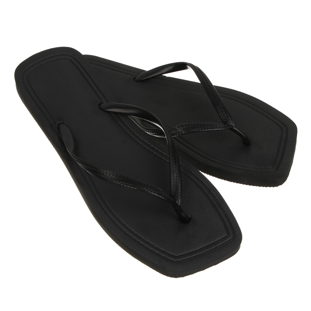 Сланцы пляжные, размер 40-41, ЭВА, черные, #1 - #5