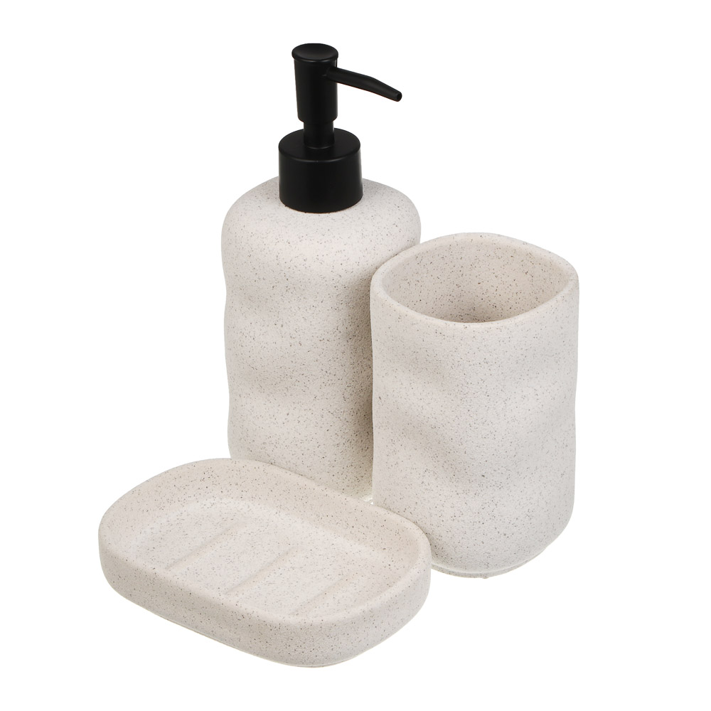 Диспенсер для жидкого мыла тм VETTA Верона 360мл, керамогранит, белый, 7,6x7,6x14/20см - #6