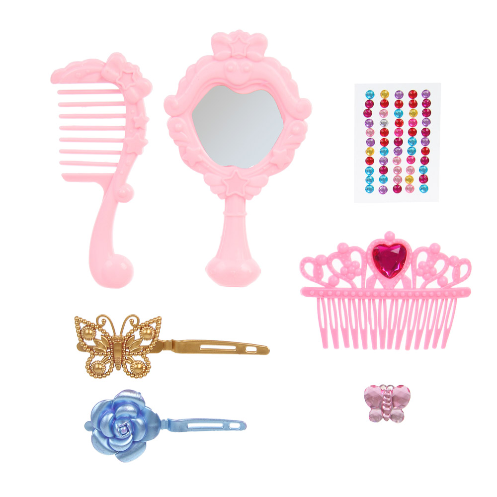 ИГРОЛЕНД Набор бижутерии "Миледи", ABS, PP, 15,2х2,5х23 см, 2 дизайна - #3