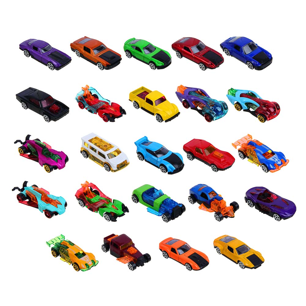 ИГРОЛЕНД Машинка "Супер гонки", металл, РР, 10,9х13 см, 24 дизайна - #2