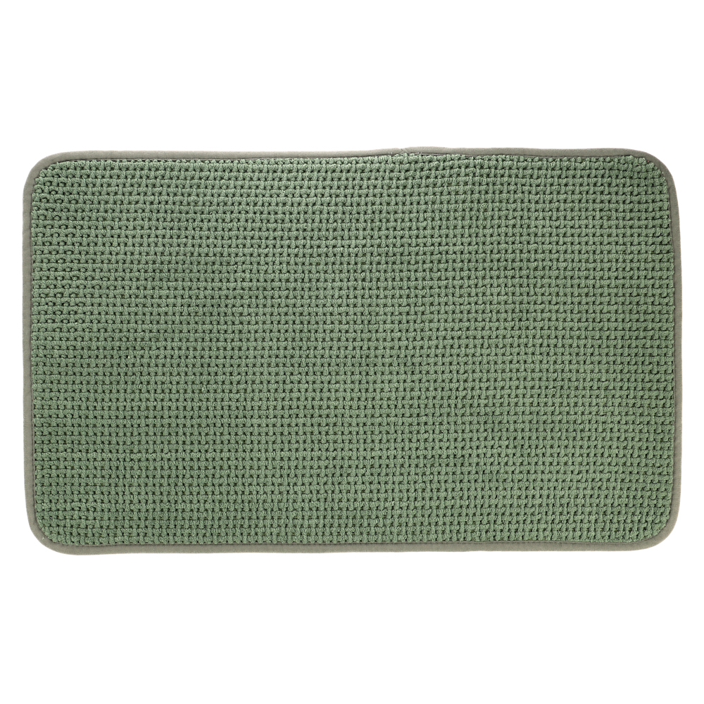 Коврик для ванной 50х80см SLOT, зелёный, полиэстер, SWM-4013-GRN-B - #1