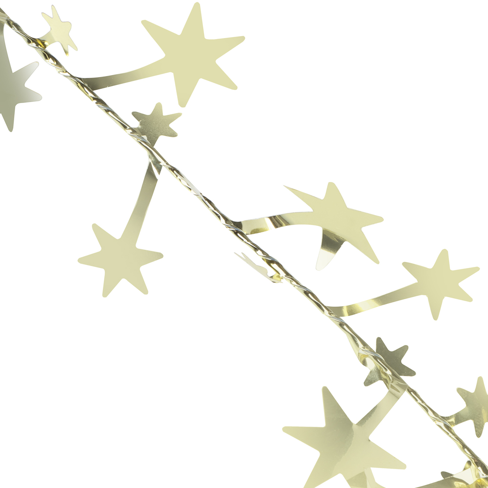 СНОУ БУМ Мишура на леске 270 см, ПЭТ, цвета в ассортименте золото, серебро, белый, 26-337 - #2