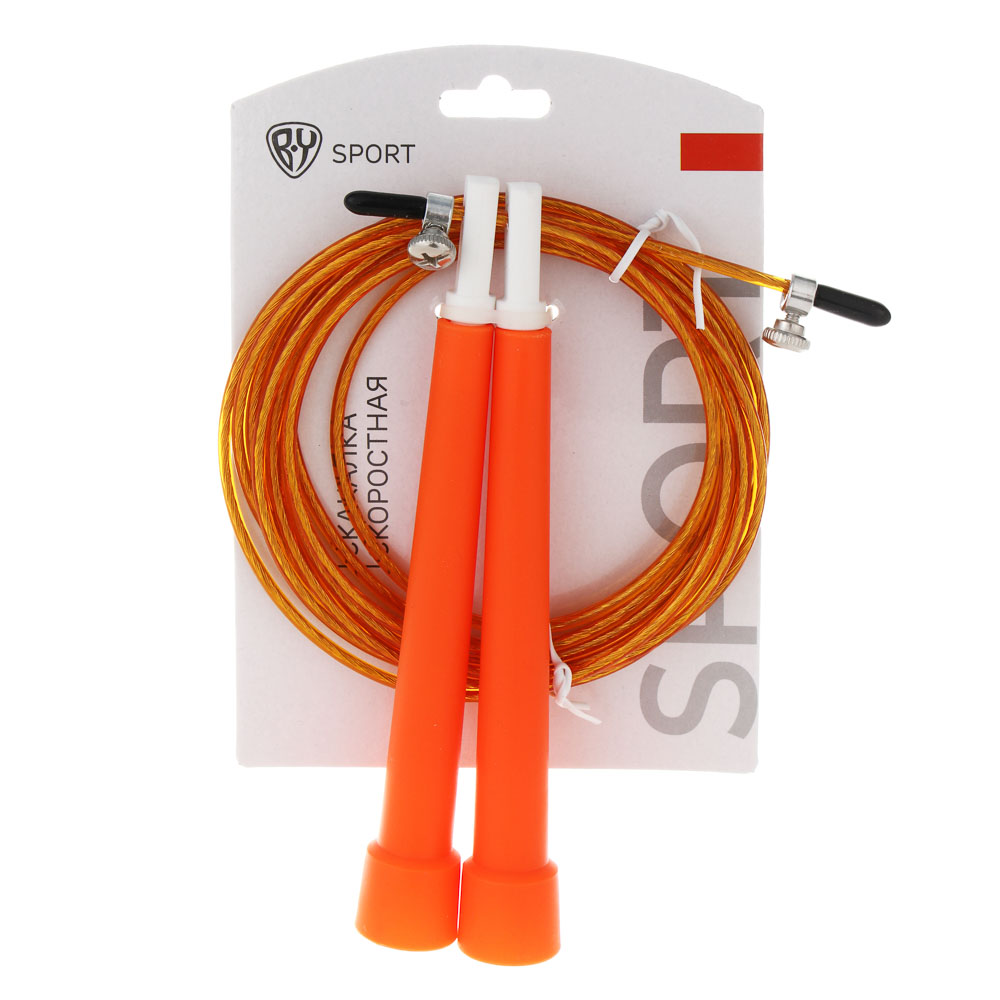 Скакалка скоростная тм BY SPORT, 3м, d2,5мм, сталь, ПВХ - #4