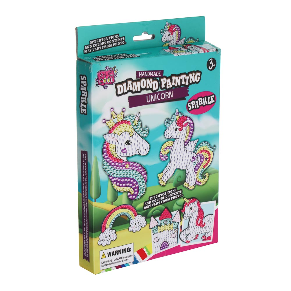 Набор для творчества "Сверкающие стикеры", ХОББИХИТ, 15х2х22,5см, PP, PVC, 2 дизайна - #14