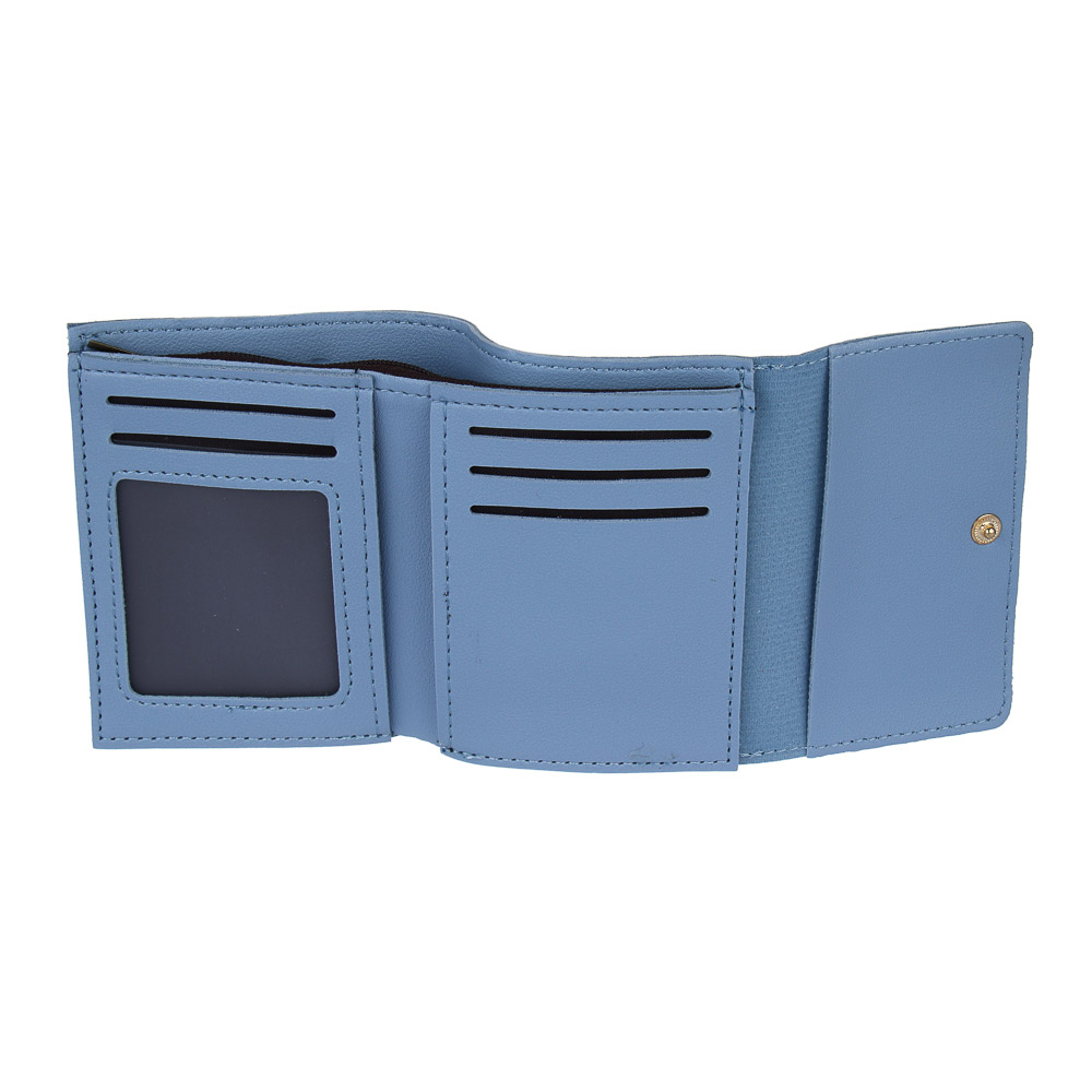 ЮL Симпли Кошелек женский мини для карт и купюр на кнопке, ПУ, 11,5х9х2см, 3 цвета, КЖ24-47 - #4