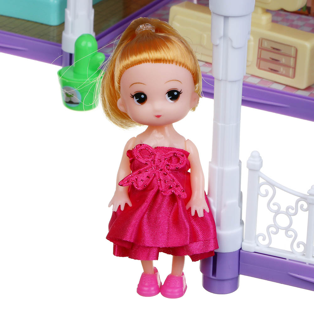 ИГРОЛЕНД Дом для куклы с акс. питомцами и куклой, ABS, PP, полиэстер, 30х8х23 см - #7