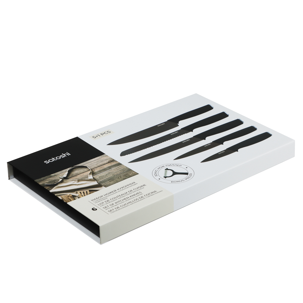 SATOSHI Орис Набор ножей кухонных 6пр, в магнитной коробке - #8