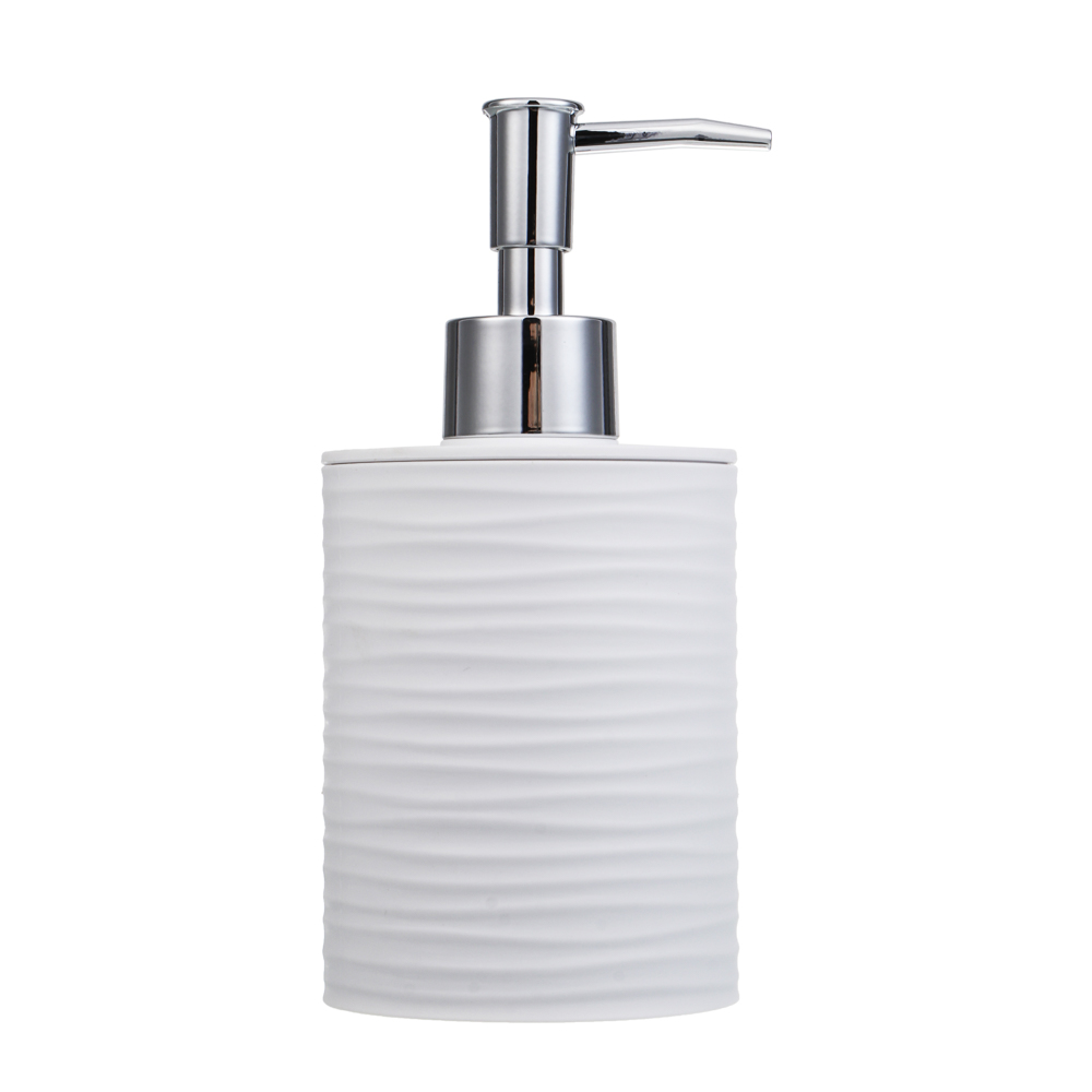 Диспенсер для жидкого мыла тм VETTA Тренто, 250мл, пластик, PP+ABS, белый, 7,5х7,5х16,5см - #3