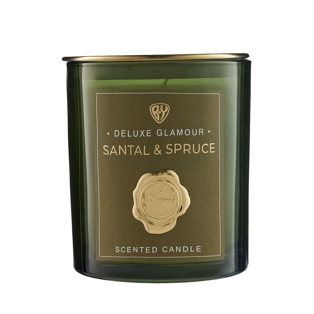 BY Свеча ароматизированная Deluxe Glamour, 200гр. Santal & Spruce - #3