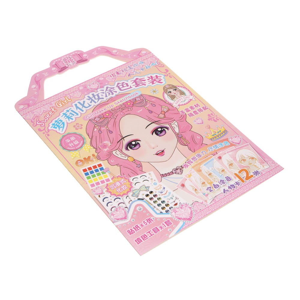 Набор для творчества с раскраской и наклейками, 18х28см, бумага, PVC, краски, 6 дизайнов - #4