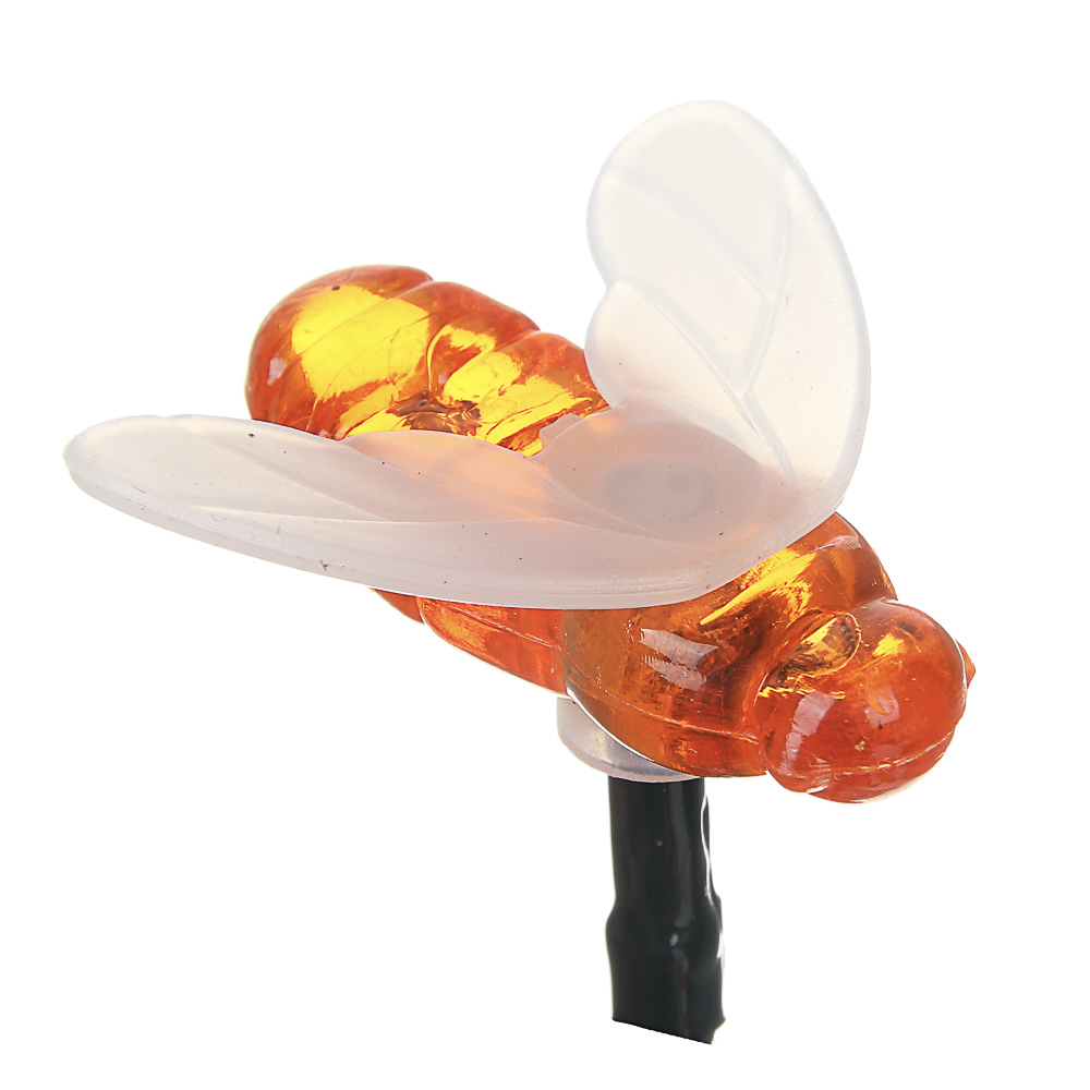 INBLOOM Гирлянда на солн.батарее, 25LED, 7м, шампань, 2 реж, пчелка, ПВХ зел, 2V80mA, 1.2V600mAh - #2