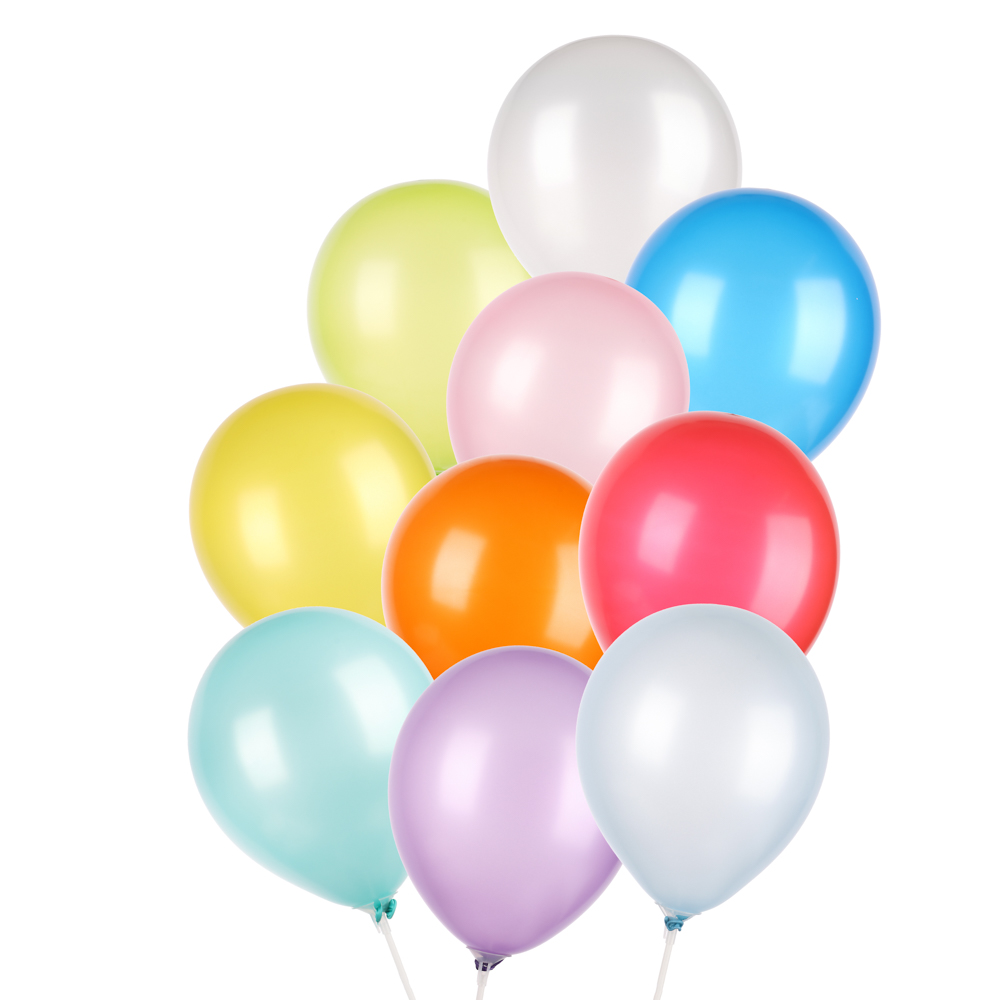 Набор воздушных шаров, 50шт "Яркие цвета" 25 см, латекс, 10 цветов - #1